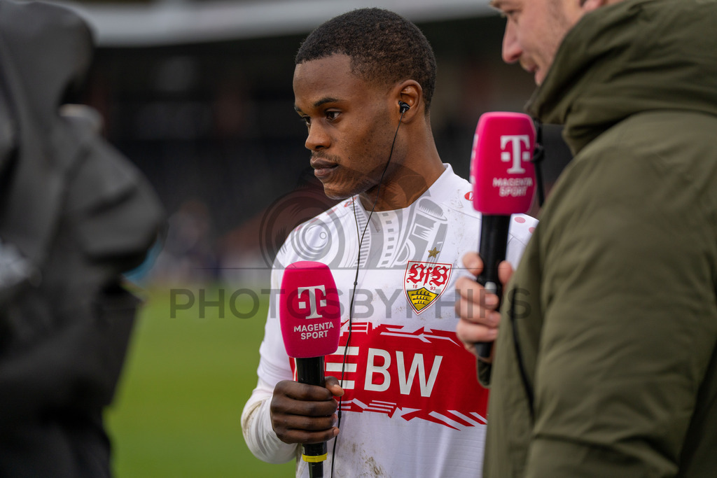 VfB Stuttgart II vs. TSG Hoffenheim II, Fussball, 3. Liga, 26. Spieltag, 15.03.2026 | Abdenego Nankishi (VfB Stuttgart II, #17),VfB Stuttgart II vs. TSG Hoffenheim II, Fussball, 3. Liga, 26. Spieltag, 15.03.2026Foto: photosbyphips/Philip Ziegler