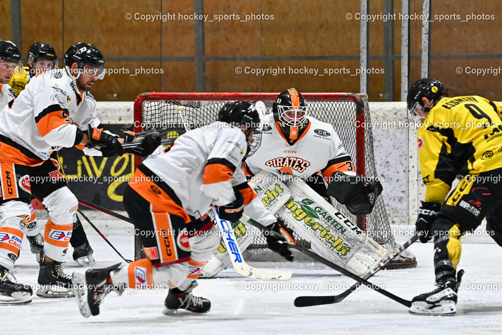 EC Spittal Hornets vs. USC Piraten Velden 7.2.2024 | #90 Edlinger Patrick, #31 Schmarl Markus, #9 Essmann Kevin