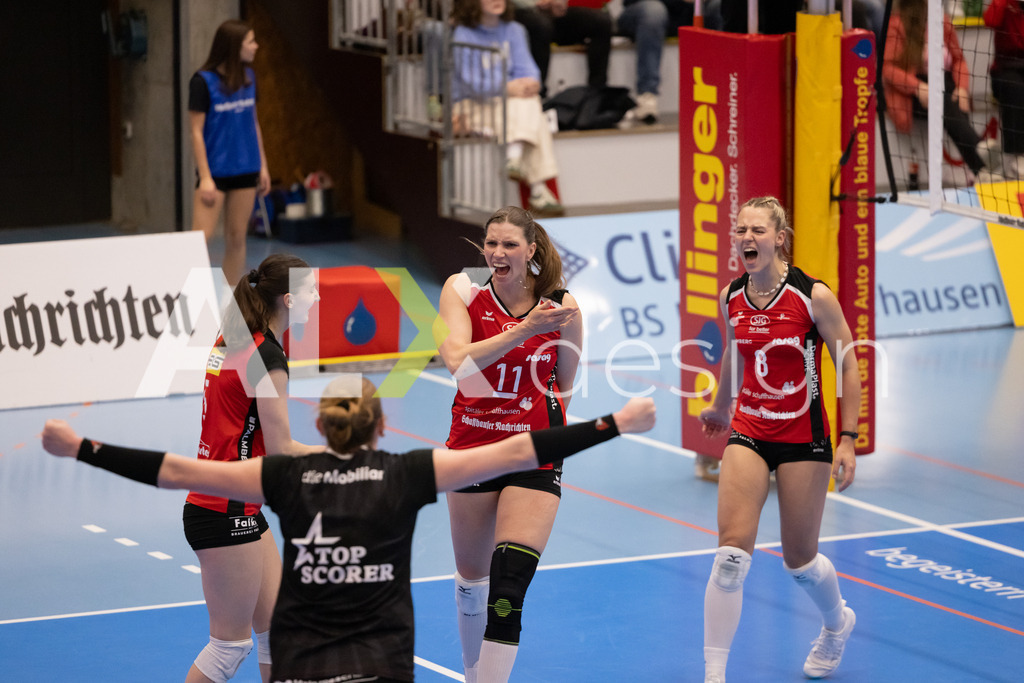 Volleyball I Frauen I Saison 2025-2026 I Volleyball NLA | Women I 1/2 Finals I  VC Kanti Schaffhausen - Sm'Aesch Pfeffingen I 18.03.2026 | 11 Kateřina Holásková (CZ) (VC Kanti Schaffhausen) – Mitte - Realisiert mit Pictrs.com