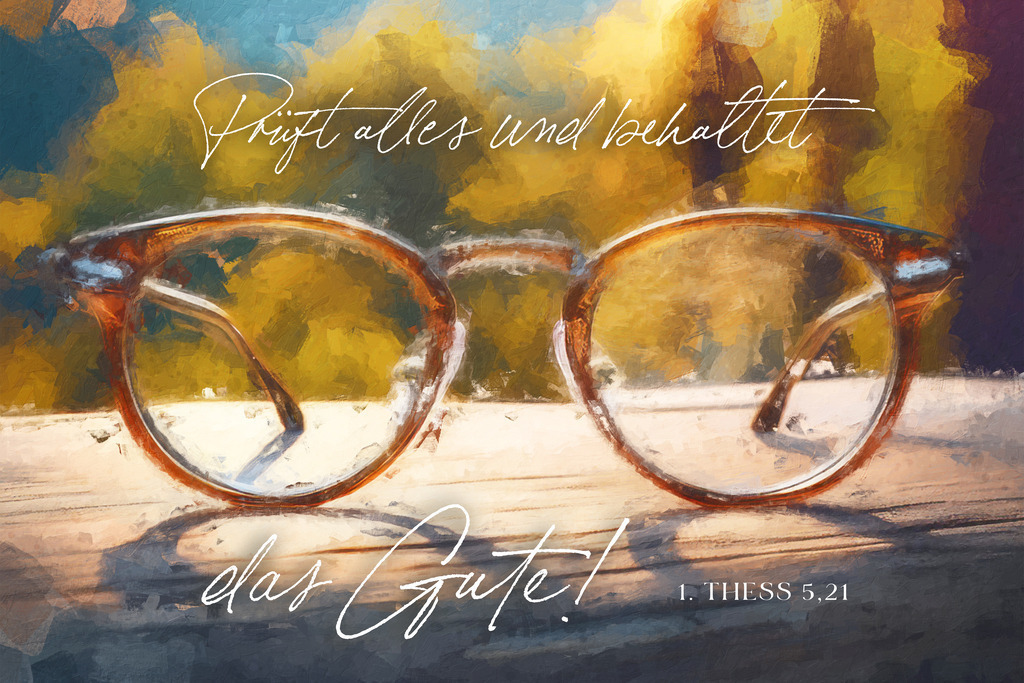 Jahreslosung 2025 Motiv Brille | Variante im Querformat