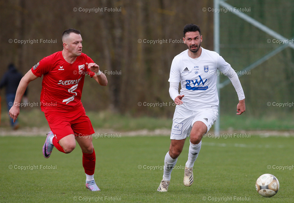 A_LUI_01042023_34 | SPORT,FUSSBALL ,LT1 OOELIGA ASKOE OEDT-UNION EDELWEISS LINZ 01.04.2023 IM BILD: NENAD VIDACKOVIC (OEDT) UND SIMON KANDLER (EDELWEISS LINZ)  FOTO:FOTOLUI