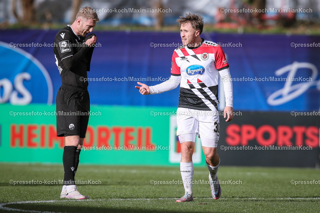 Koe3Liga24022401058 | 24.02.2024, Köln, Fußball, bwin 3. Liga Herren, Sportpark Höhenberg, 27. Spieltag, Saison 2023 2024, FC Viktoria Köln – SV Sandhausen: Torjubel nach dem 2:1 durch Luca Marseiler (Viktoria Köln). 
DFB regulations prohibit any use of photographs as image sequences and or quasi-video.