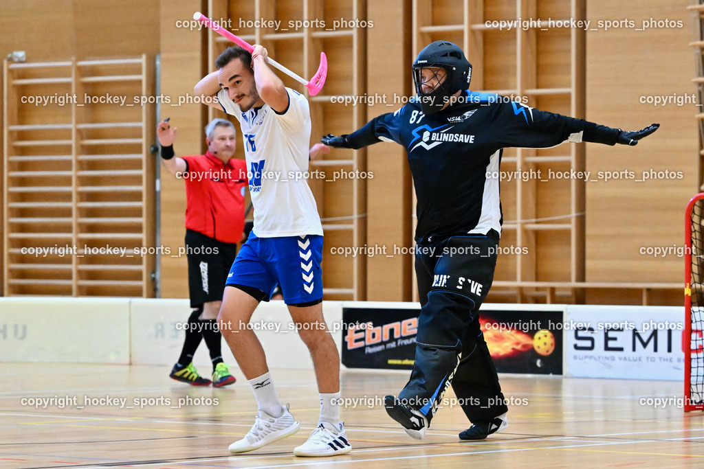 VSV Unihockey vs. Dunai Krokodilok 9.9.2023 | #76 Zsolt Diószeghi, #87 Timmo Taurer
