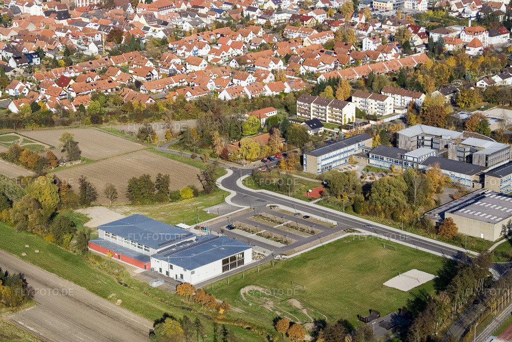 Luftbild: Bienwaldhalle Kandel in Kandel im Bundesland Rheinland-Pfalz in Deutschland. Foto: IMG_8777.jpg vom 05.11.2007 durch Werner Riehm/FLY-FOTO.de