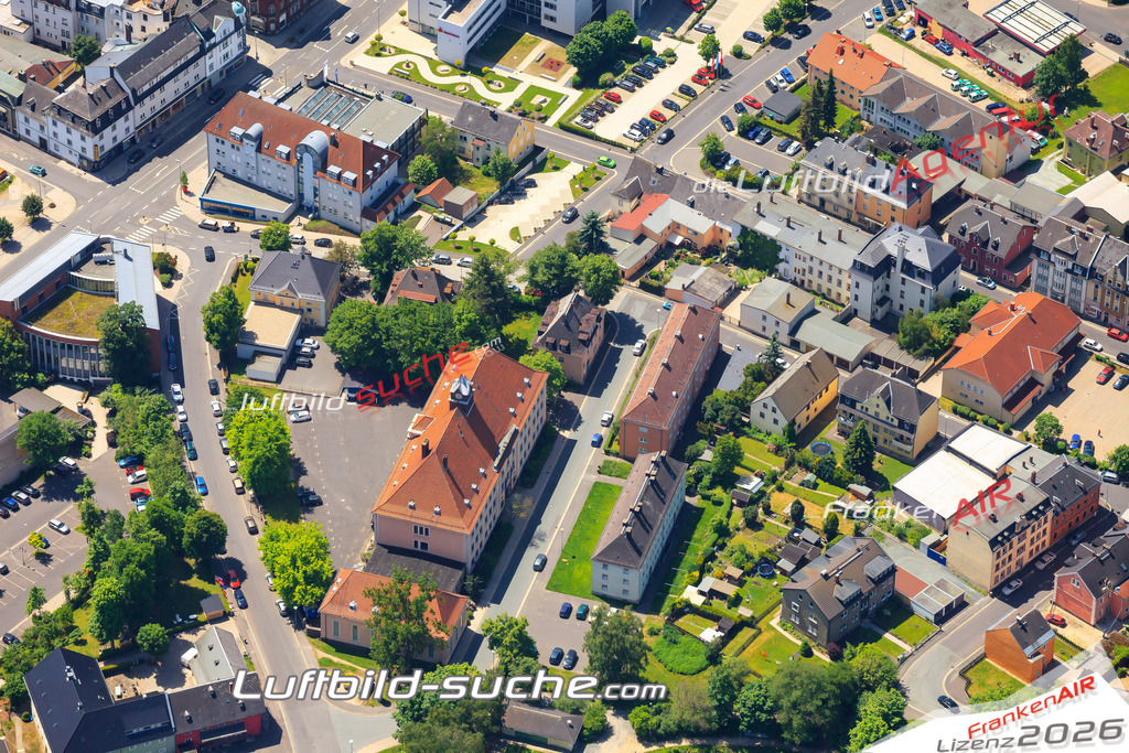 Die Luftaufnahme der Stadt Selb wurde vom UL-Flugzeug heraus erstellt ( keine Drohne )- hohe Auflösung für beste Qualität