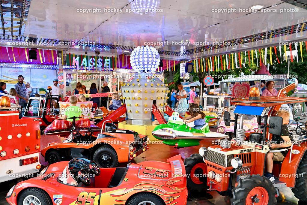 78. Villacher Kirchtag Mittwoch 2.8.2023 | Vergnügungspark, Fahrgeschäft, Kinderkarussell 