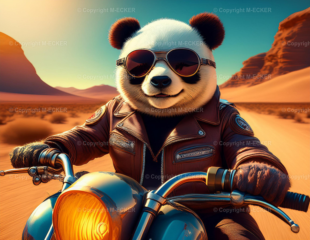 Panda Bär Motorrad 1 | Martin Ecker Fotograf Euratsfeld - Realisiert mit Pictrs.com