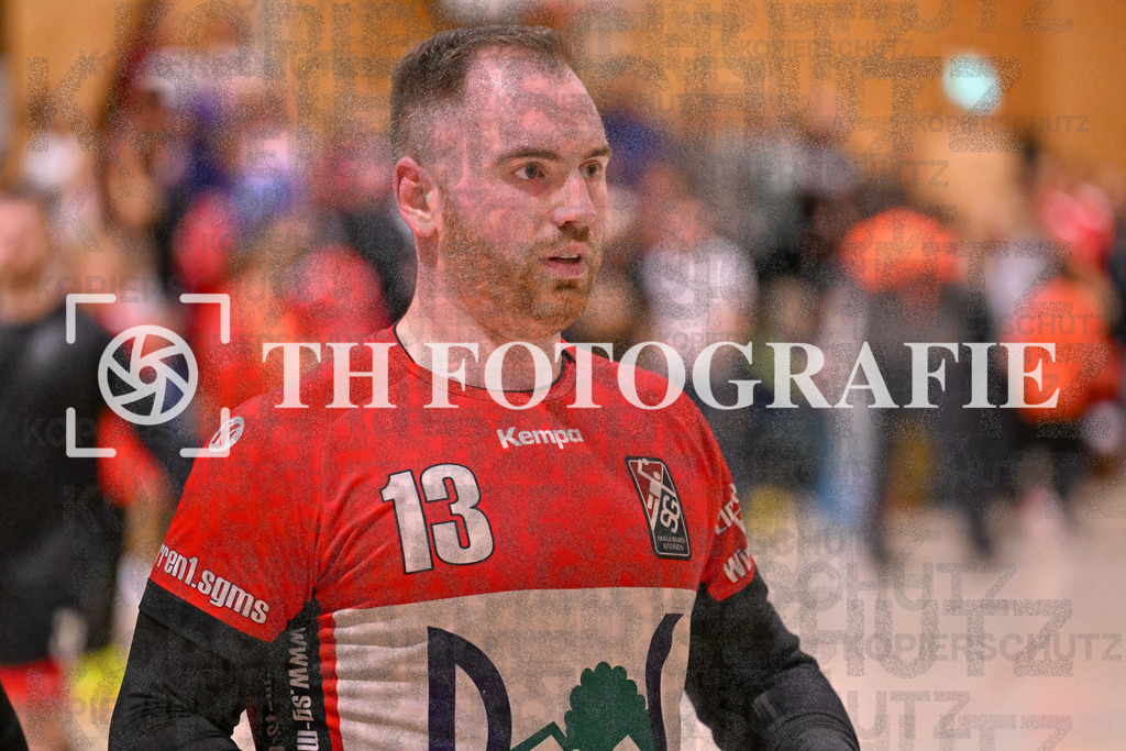 GER, SG Maulburg/Steinen - HSG Dreiland, Handball, Landesliga Suedbaden, 4. Spieltag, Saison 2024/2025, 12.10.2024 | Andre Leuchtmann (SG Maulburg/Steinen, #13)GER, SG Maulburg/Steinen - HSG Dreiland, Handball, Landesliga Suedbaden, 4. Spieltag, Saison 2024/2025, 12.10.2024Foto: TH Fotografie/Thomas Hess