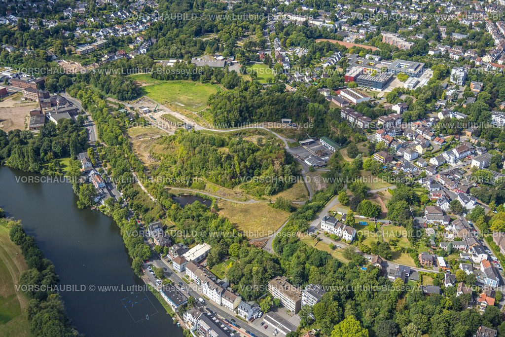 Muelheim220802189 | Luftbild, Steinbruch Rauen Landschaftsschutzgebiet, Broich - Ost, Mülheim an der Ruhr, Ruhrgebiet, Nordrhein-Westfalen, Deutschland