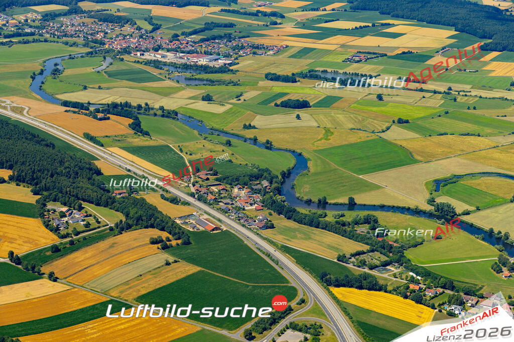Die Luftaufnahme Wulfing - Cham wurde 2022 vom Flugzeug aus (keine Drohne) erstellt. Hohe Auflösung -für große Poster und Wandbilder geeignet - Garantiert!