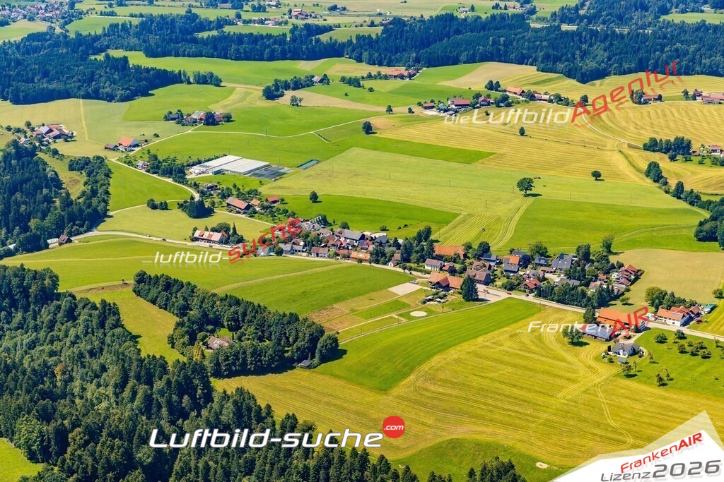 Ruhlands Opfenbach Bild- Das Luftbild wurde 2025 vom UL-Flugzeug heraus erstellt ( keine Drohnen Bilder! ) - Hochauflösende Luftaufnahme -Nicht vergleichbar mit Google Maps oder Satelittenbilder- Die Geschenkidee !Mit Lizenz und Bildrechte bestellbar