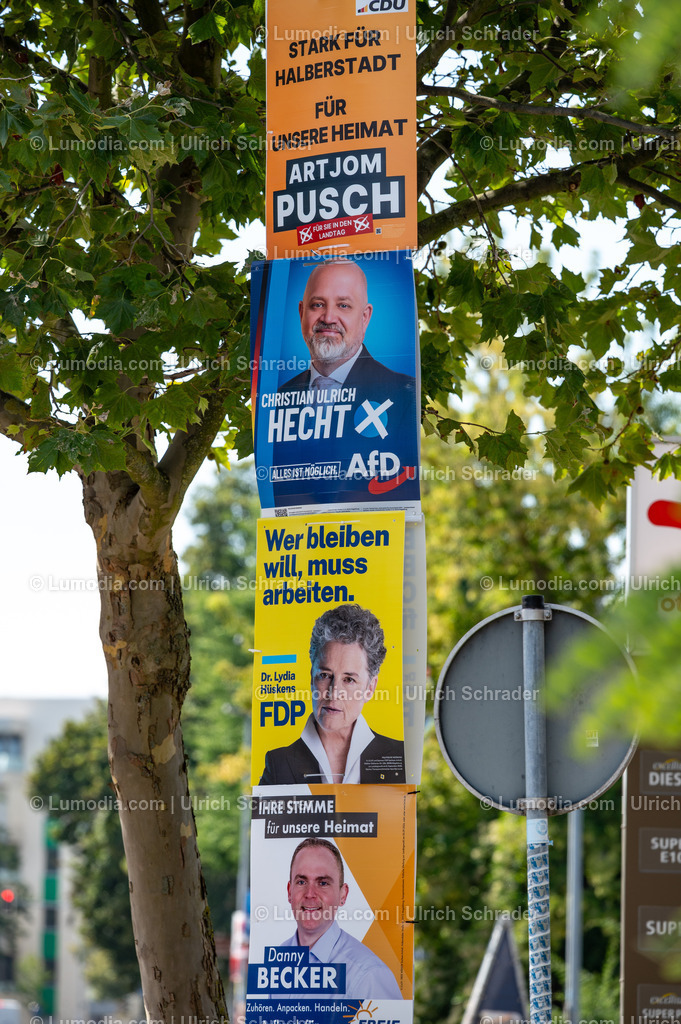 10049-14213 - Wahlplakate in Halberstadt | Stockfoto und Bilderpool mit Bildmaterial aus Deutschland, dem Harz, Halberstadt, Quedlinburg, Wernigerode und weltweit. Qualitativ hochwertige und professionelle Fotos anschauen und kaufen. - Realisiert mit Pictrs.com