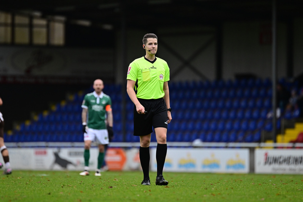 Fußball I Herren I Saison 2025-2026 I Regionalliga Nord I 21. Spieltag I FC St. Pauli II - VfB Lübeck | Symbol, Symbolfoto, Symbolbild, Sinnbild, Bildsymbol, Darstellung, Signum, Beispielbild, Musterbild, Referenzbild, Beispielfoto, Stockfoto, Archivaufnahme, Demonstrationsfoto, Vergleichsbild: Stadion, Edmund-Plambeck-Stadion, Ochsenzoller Str. 58 22848 Norderstedt, Edmund Plambeck Stadion - Realisiert mit Pictrs.com
