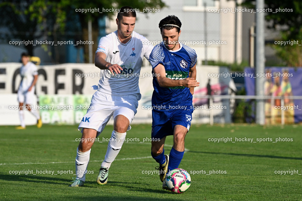 SAK vs. SV Dellach Gail | #23 Zan Kumer SAK, #20 Wolfgang Guggenberger SV Dellach Gail, SAK vs. SV Dellach Gail, SAK vs. SV Dellach Gail am 14.08.2025 in Klagenfurt (Sportpark Welzenegg), Austria, (Photo by Bernd Stefan)