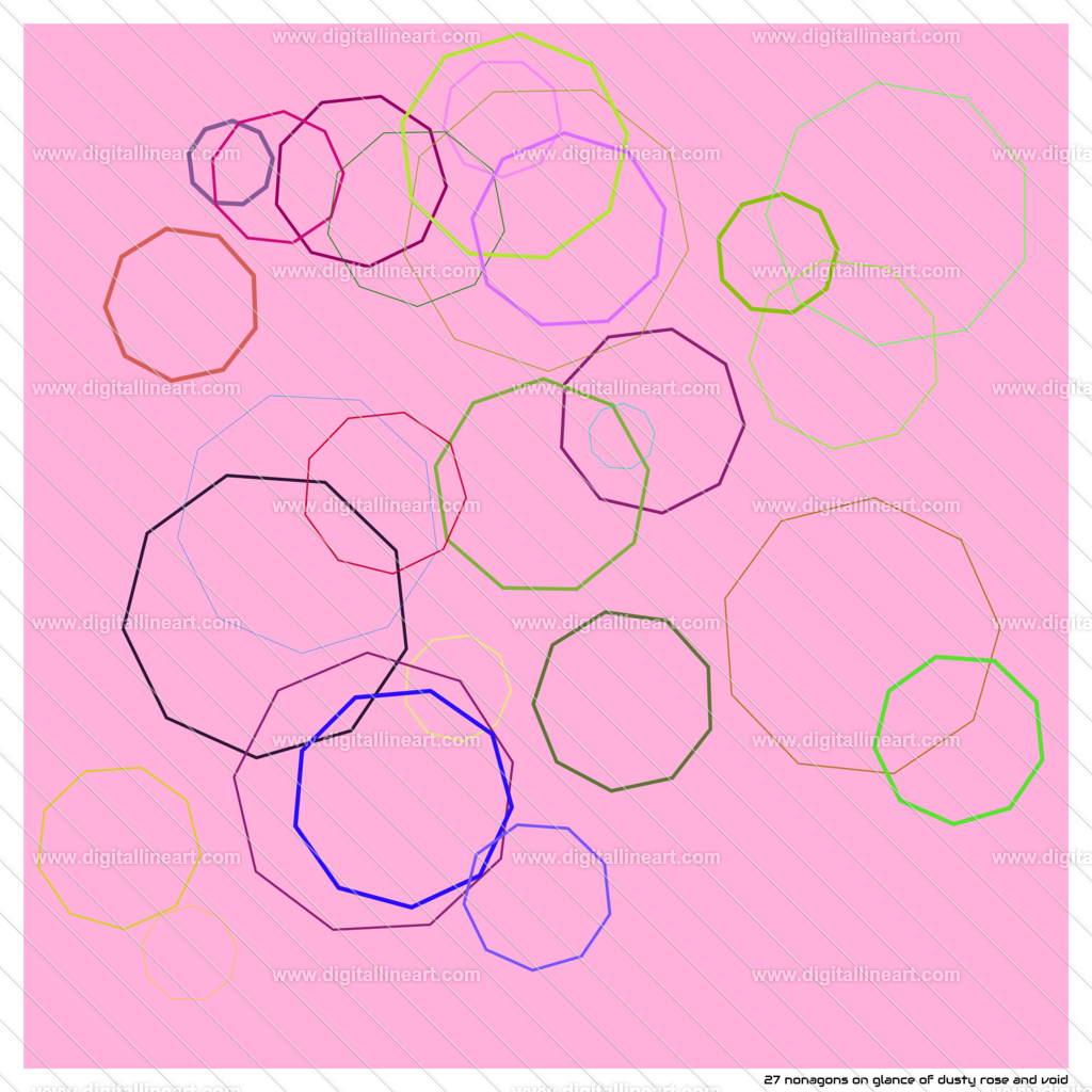 27-nonagons-glance-of-dusty-rose-and-void | digitallineart - Realisiert mit Pictrs.com