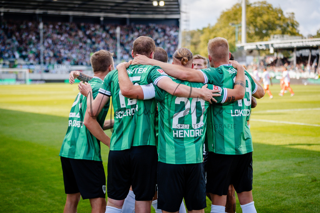 2. Bundesliga, Saison 2025/26, 5. Spieltag : SC Preußen Münster - Fortuna Düsseldorf | Münster, 14.09.2025: 2. Bundesliga, 5. Spieltag, SC Preußen Münster gegen Fortuna Düsseldorf im LVM-Preußenstadion in Münster. Foto: sportfotografie.ms | Markus Paletta - Realisiert mit Pictrs.com