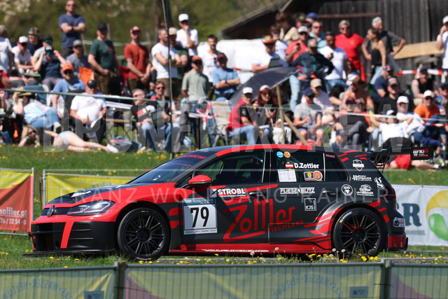 FIA European Hill Climb Championship – Rechberg 2026 | FIA European Hill Climb Championship at Rechberg, held from 24 to 26 April 2026 near Tulwitz, Styria, Austria. The image shows David ZOTTLER (AUT) VW Golf GTI TCR.