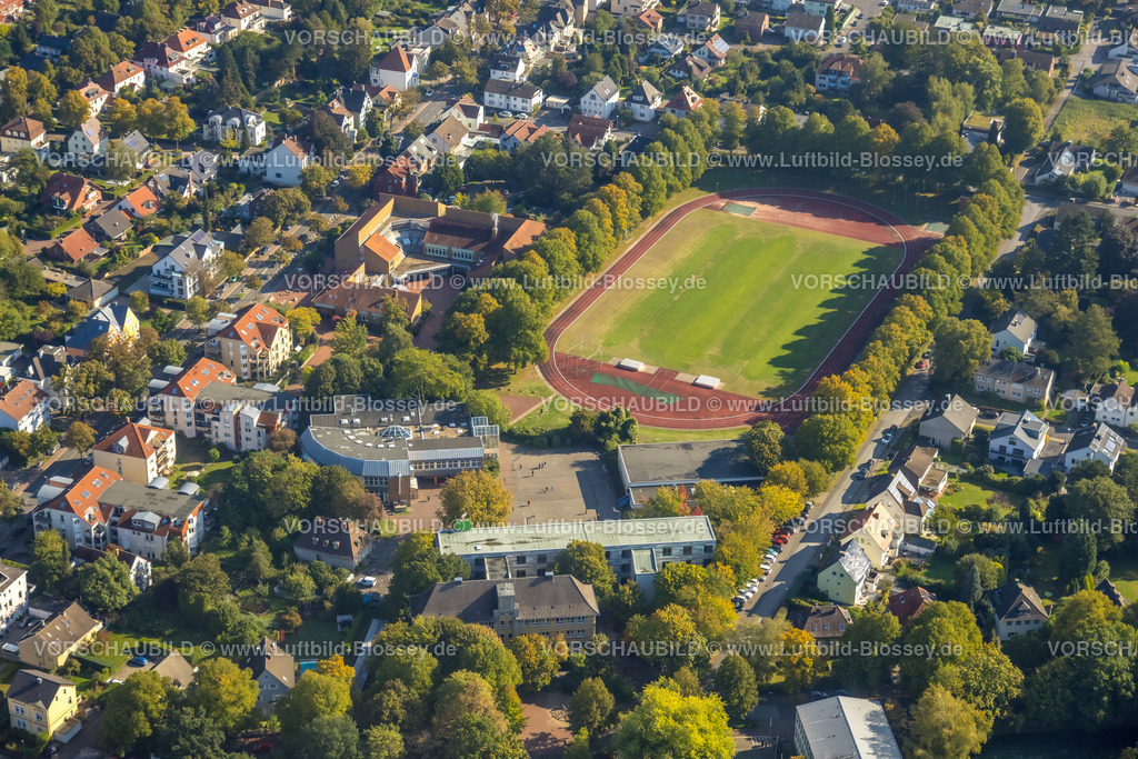 Unna220900428 | Luftbild, Herderstadion, Peter-Weiss-Gesamtschule, Unna, Ruhrgebiet, Nordrhein-Westfalen, Deutschland