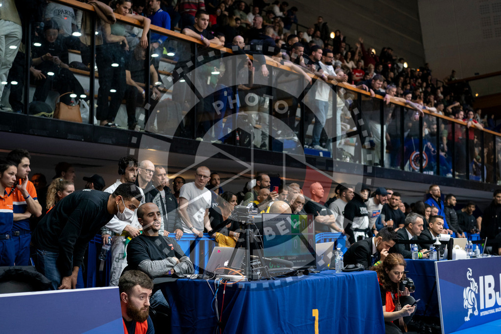 20240126PBB0912 | Fighters compete during the Brazilian Jiu-Jitsu European Championship of the IBJJF in Paris, France, on January 26, 2024.
