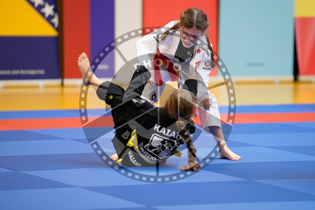 20240203PBB05056 | Fighters compete during the Brazilian Jiu-Jitsu Championship of the AJP Tour in Maintal by Frankfurt am Main, Germany, on February 2, 2024.