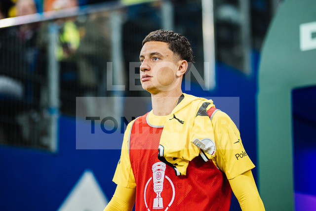 DFB-Pokal: HEBC - Borussia Dortmund, 01.09.2026 | Luca Reggiani (Borussia Dortmund, 49); Fußball, DFB-Pokal, 1. Runde: HEBC vs. Borussia Dortmund am 01.09.2026 im Volksparkstadion, HamburgDFB REGULATIONS PROHIBIT ANY USE OF PHOTOGRAPHS AS IMAGE SEQUENCES AND/OR QUASI-VIDEO. - Realisiert mit Pictrs.com