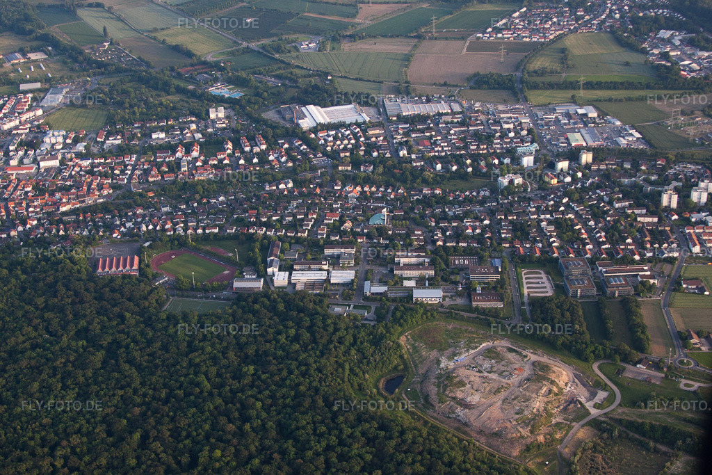 Luftbild: Gerbersruhstr in Wiesloch im Bundesland Baden-Württemberg in Deutschland. Foto: IMG_66394.jpg vom 30.05.2014 durch Werner Riehm/FLY-FOTO.de