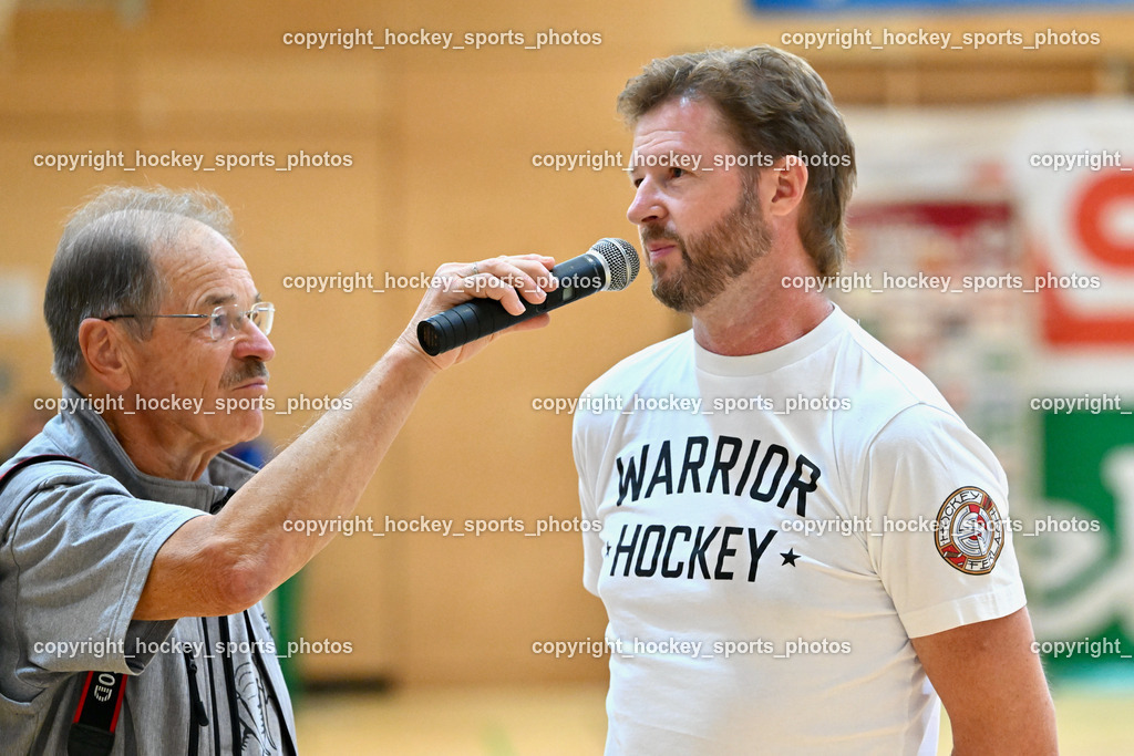 SC Ferlach vs. HC Linz AG 11.10.2023 | Wolfi Kopeinig ESV Ferlach, SC Ferlach vs. HC Linz AG 11.10.2023, SC Ferlach vs. HC Linz AG am 11.10.2023 in Ferlach (Ballspielhalle Ferlach), Austria, (Photo by Bernd Stefan)