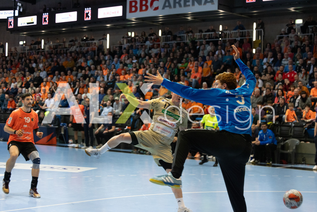 Handball I Herren I Saison 2025-2026 I EHF EUROPEAN LEAGUE 2025/26 | Men I Main Round I 2. Spieltag I Kadetten Schaffhausen - TSV Hannover-Burgdorf I 24.02.2026 | 17 August Baskar Pedersen (NO) (TSV Hannover-Burgdorf) – Flügel links - Realisiert mit Pictrs.com