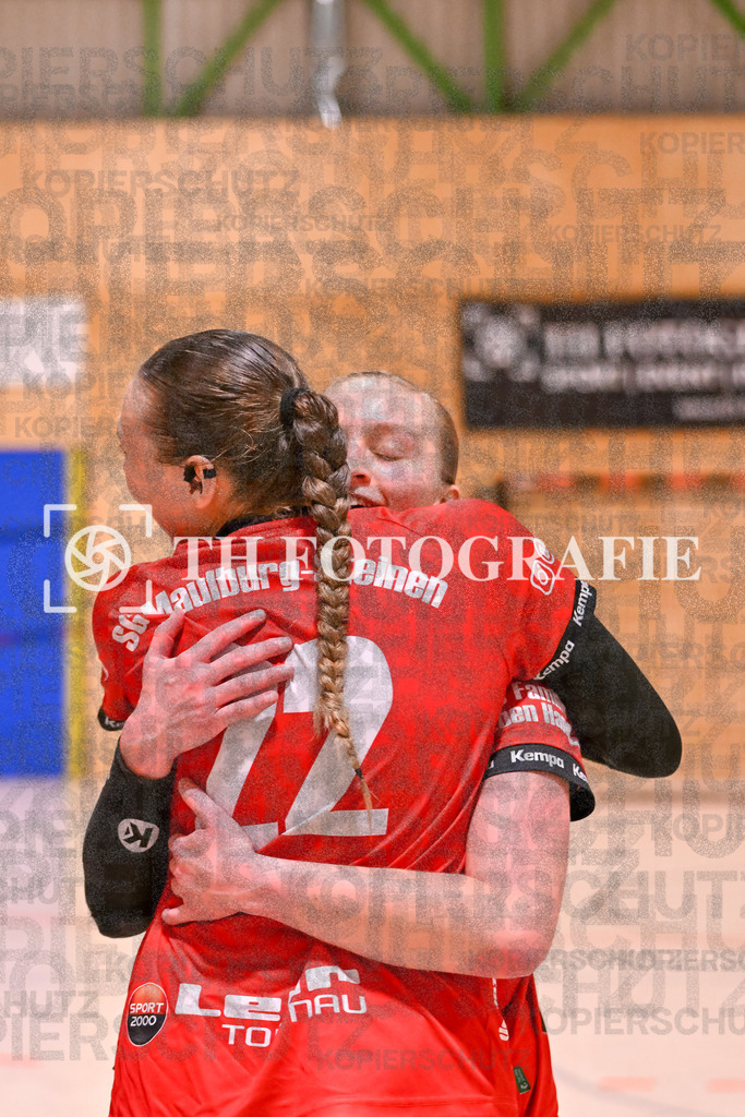 GER, SG Maulburg/Steinen - HSG Dreiland, Frauen-Handball, Oberliga Suedbaden, 3. Spieltag, Saison 2024/2025, 12.10.2024 | Maike Hartmann (SG Maulburg/Steinen, #22), Amely Haas (SG Maulburg/Steinen, #10)GER, SG Maulburg/Steinen - HSG Dreiland, Frauen-Handball, Oberliga Suedbaden, 3. Spieltag, Saison 2024/2025, 12.10.2024Foto: TH Fotografie/Thomas Hess