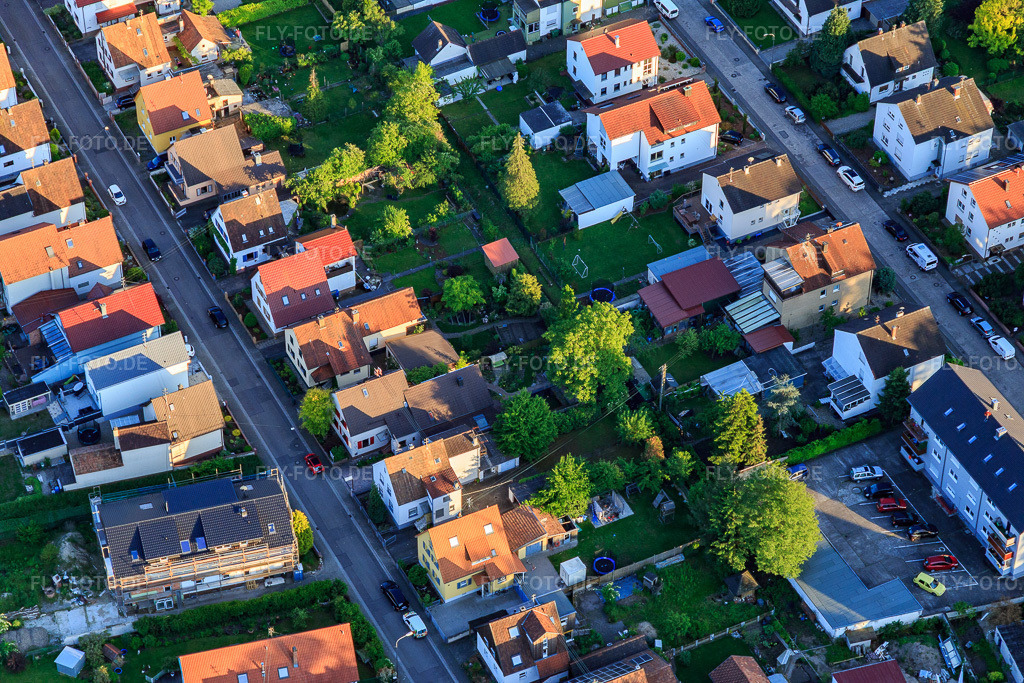 Luftbild: Baustelle MFH Waldstr in Kandel im Bundesland Rheinland-Pfalz in Deutschland. Foto: IMG_114135.jpg vom 23.05.2019 durch Werner Riehm/FLY-FOTO.de