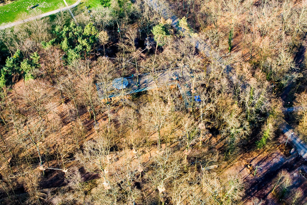 Luftbild: Abenteuerpark Fun-Forest in Kandel im Bundesland Rheinland-Pfalz in Deutschland. Foto: IMG_5493.jpg vom 21.02.2007 durch Werner Riehm/FLY-FOTO.de