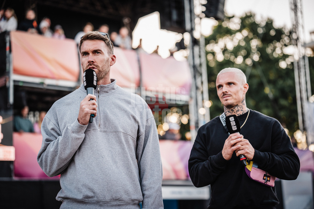 Beachvolleyball | Frauen und Männer | Deutsche Meisterschaften 2025 Timmendorfer Strand | 07.09.2025 | v.l. Alexander Walkenhorst und Dirk Funk