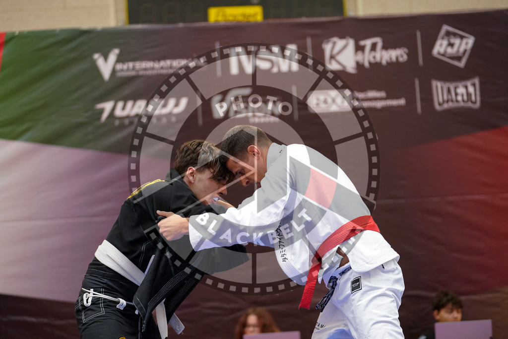 20240203PBB07392 | Fighters compete during the Brazilian Jiu-Jitsu Championship of the AJP Tour in Maintal by Frankfurt am Main, Germany, on February 2, 2024.