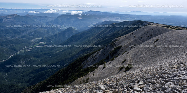 Mont Ventoux Relief - Panorama | Landschaftsfoto des Mont Ventoux in der Provence