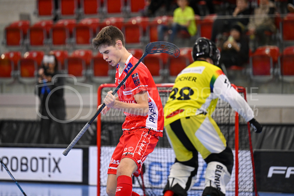 HC Rychenberg vs Floorball Köniz - 18. Dezember 2022 | HC Rychenberg vs Floorball Köniz
AXA Arena, Winterthur
Raul Willfratt (#51 Floorball Köniz) erzielt das 2:1.
Bild: Sportfotografie Markus Aeschimann | www.markus-aeschimann.ch - Realisiert mit Pictrs.com