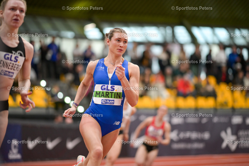 DM Halle 2026_Samstag-81 | 28.02.2026, xkaix, Leichtathletik Deutsche Meisterschaften Halle 2026,  v.l. Johanna Martin (1. LAV Rostock) mit Bestzeit unter 52 Sekunden - Realisiert mit Pictrs.com