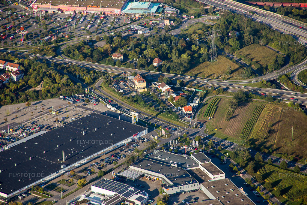 Luftbild: Brühl, Gewerbegebiet Schütte-Lanz-Park in Brühl im Bundesland Baden-Württemberg in Deutschland. Foto: IMG_072983.jpg vom 23.09.2014 durch Werner Riehm/FLY-FOTO.de
