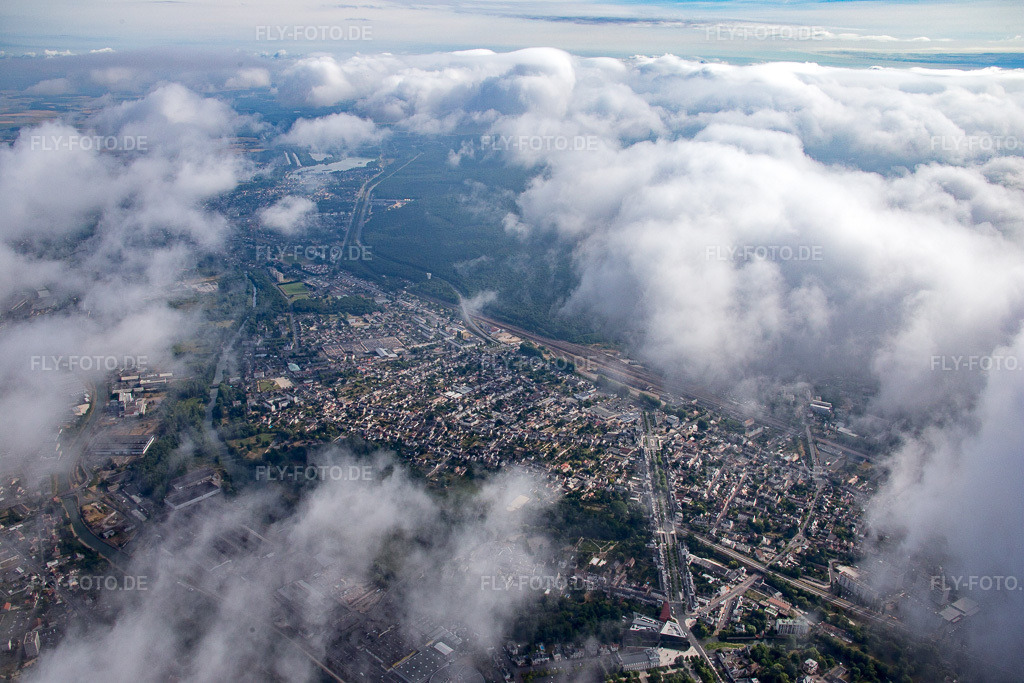 Luftbild: Ortsansicht in Châlette-sur-Loing im Bundesland Loiret in Frankreich. Foto: IMG_082596.jpg vom 21.06.2015 durch Werner Riehm/FLY-FOTO.de