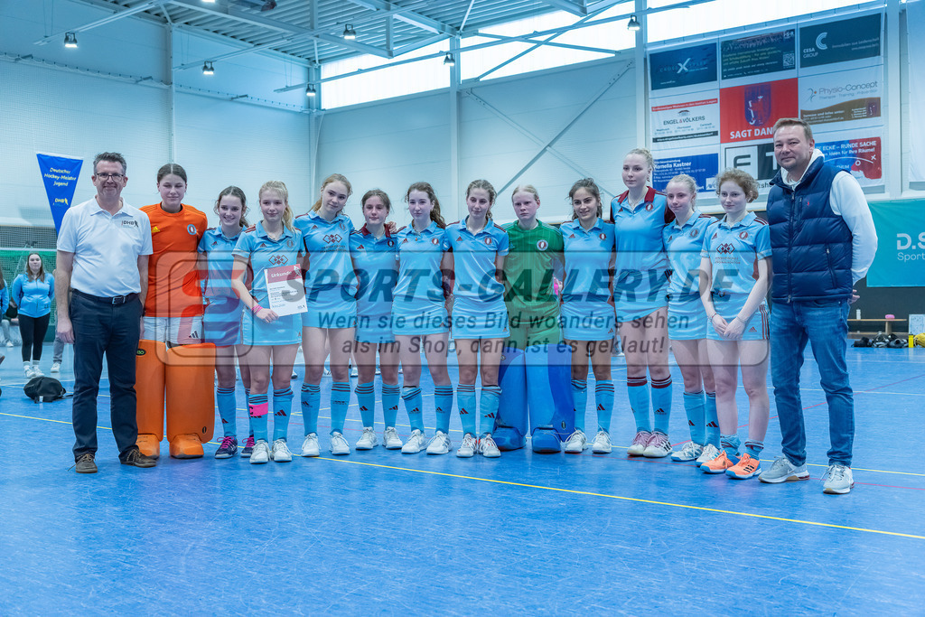 HK_20240303_109457 | Finale und Ehrungen Deutsche Meisterschaft WU16 am 3.3.2024 Hallo DHC, Düsseldorf ,