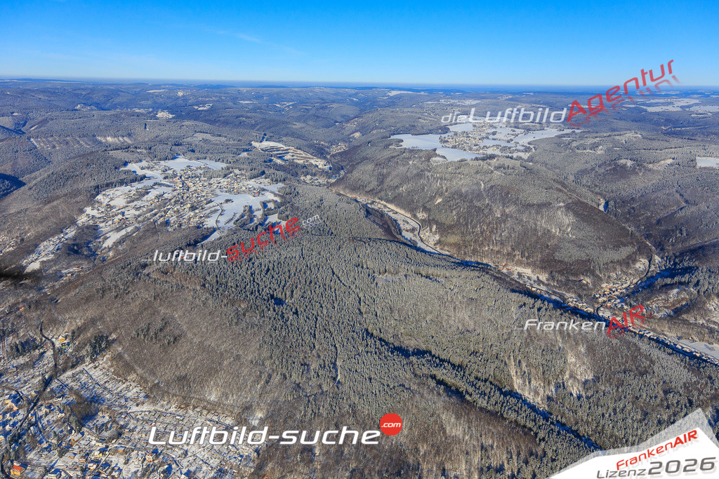Die Luftaufnahme Neufang - Sonneberg wurde vom UL-Flugzeug (keine Drohne) aus fotografiert.Hohe Druck- Auflösung-die Geschenkidee!