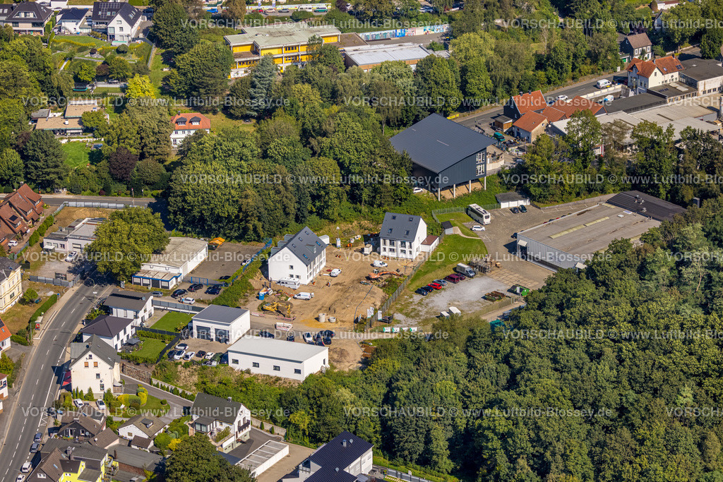 Ennepetal240814340 | Luftbild, Baustelle und Neubau Wohnhäuser Brinker Feld, Altenvoerde, Ennepetal, Ruhrgebiet, Nordrhein-Westfalen, Deutschland