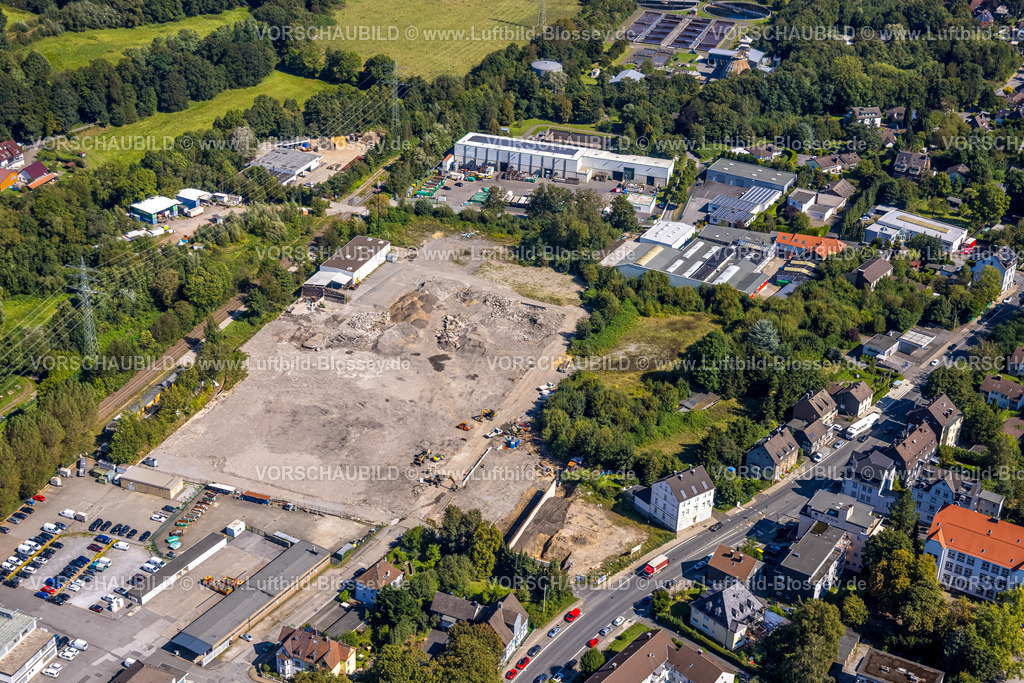Gevelsberg240815437 | Luftbild, Baustelle zwischen Hundeicker Straße und Oststraße, ehemaliges Gelände Dieckerhoff Guss, Gevelsberg, Ruhrgebiet, Nordrhein-Westfalen, Deutschland