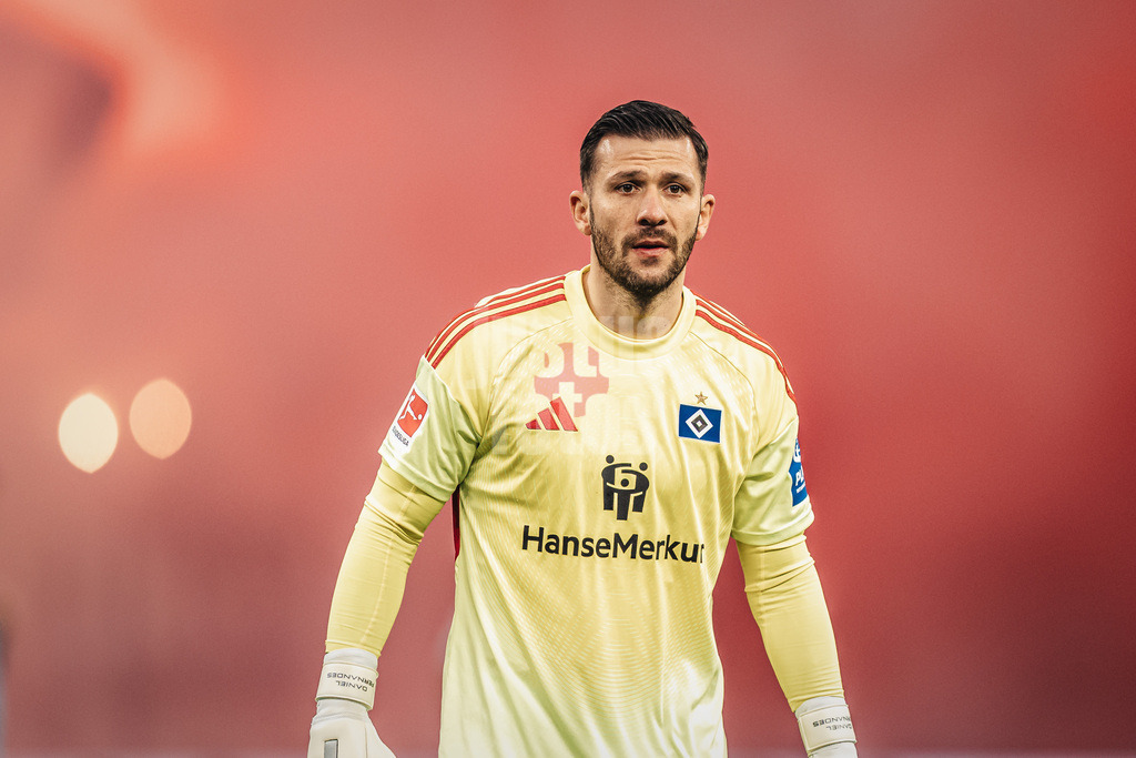 Fußball | Männer | Saison 2025/2026 | 1. Fußball-Bundesliga | 31. Spieltag | Hamburger SV vs. TSG Hoffenheim | 25.04.2026 | Daniel Heuer Fernandes (#1, HSV)