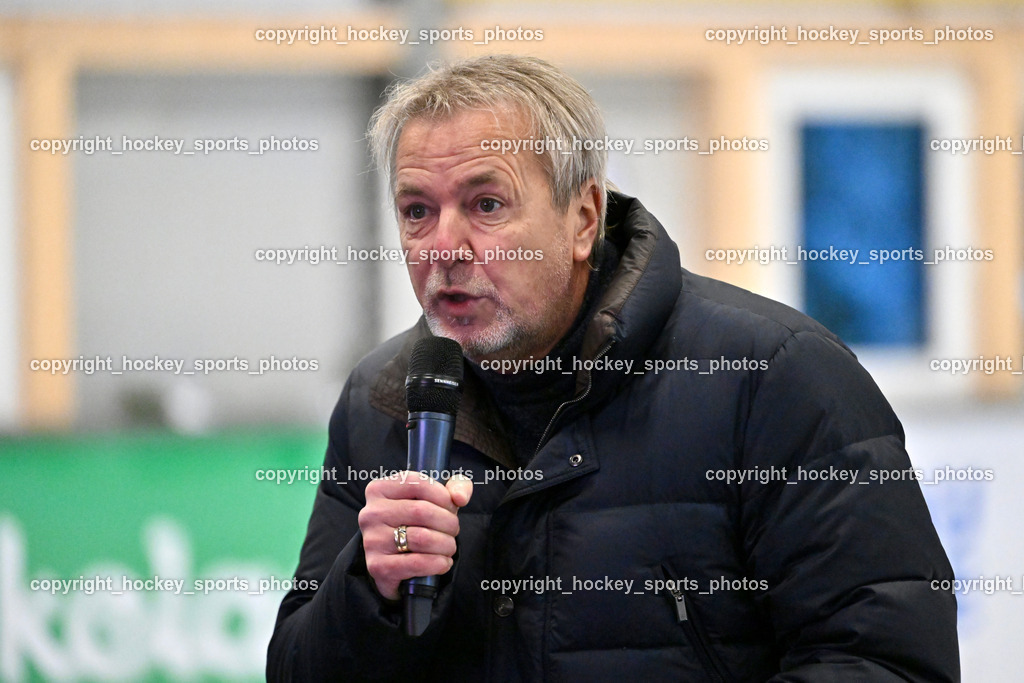 Eishallen Eröffnung Eberstein | Sport Presse Klub Kärnten Marijan VELIK, Eishallen Eröffnung Eberstein, Eishallen Eröffnung Eberstein am 07.12.2024 in Eberstein (Halle Eberstein), Austria, (Photo by Bernd Stefan)