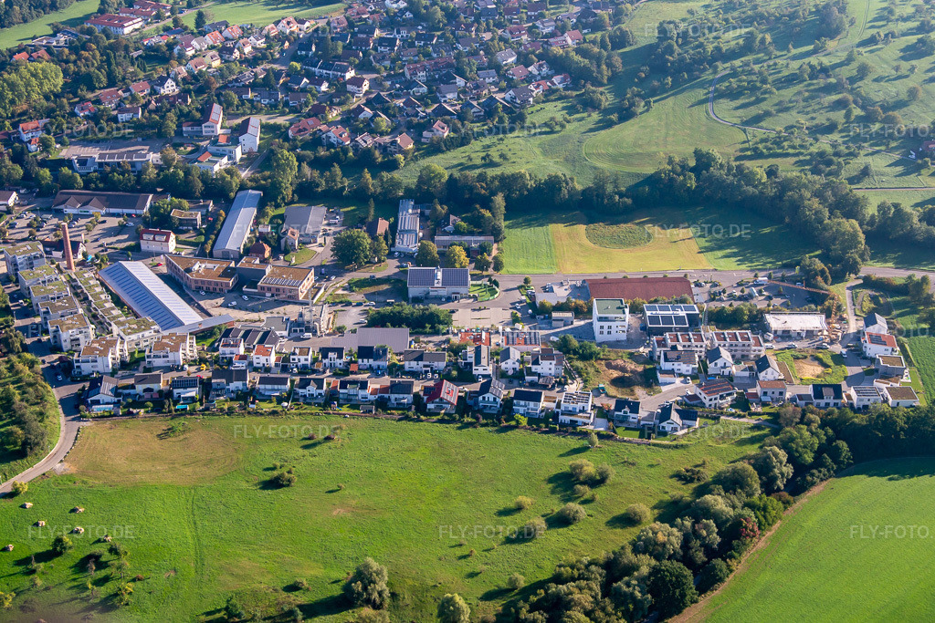 Luftbild: Hart im Ortsteil Unterweissach in Weissach im Bundesland Baden-Württemberg in Deutschland. Foto: IMG_138604.jpg vom 16.09.2023 durch Werner Riehm/FLY-FOTO.de