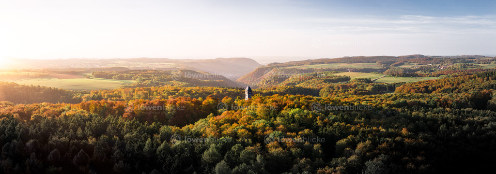 Römerstein-Turm im Herbst | löwenblicke | shop