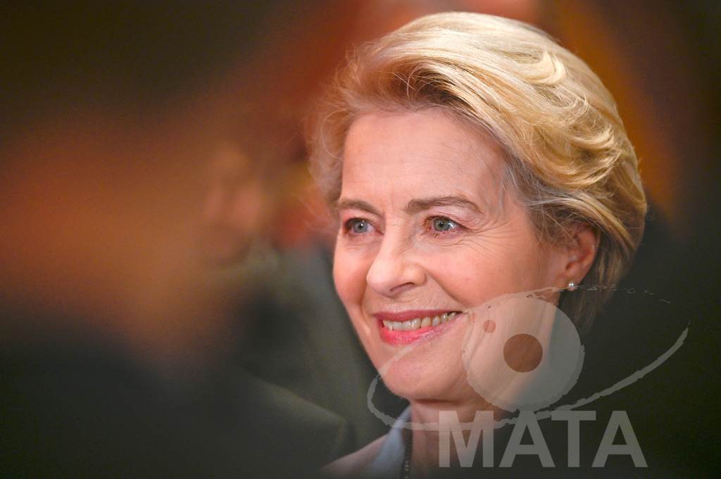 _DWI0355 | Politikerin Ursula von der Leyen beim CDU-NRW Neujahrsempfang in Düsseldorf. Düsseldorf, 28.01.2023 - Realisiert mit Pictrs.com