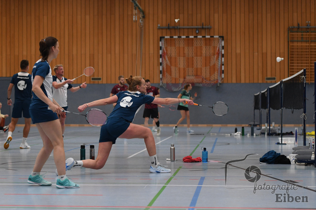 Badminton TV Metjendorf | Frauen Doppel, Wiebke Schwetje und Kira Veldmann; Badminton TV Metjendorf am 26.10.2025 in Metjendorf (Sporthalle Auf dem Kamp); Photo: Philip Eiben 2025 - Realisiert mit Pictrs.com