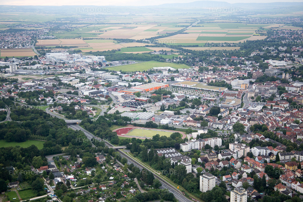 Luftbild: Obi in Worms im Bundesland Rheinland-Pfalz in Deutschland. Foto: IMG_091088.jpg vom 04.07.2016 durch Werner Riehm/FLY-FOTO.de