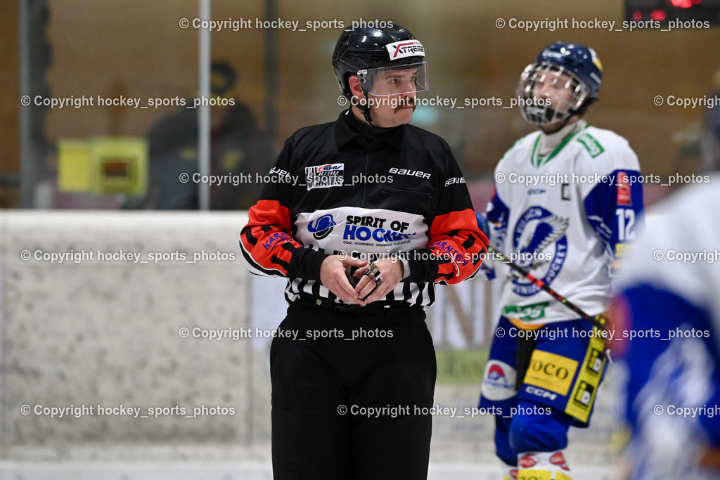 MET PHOTOVOLTAIK HORNETS SPITTAL vs. EC VSV juniors U20  | WIDMANN Florian Referee, MET PHOTOVOLTAIK HORNETS SPITTAL vs. EC VSV juniors U20 , MET PHOTOVOLTAIK HORNETS SPITTAL vs. EC VSV juniors U20  am 05.11.2024 in Spittal an der Drau (Goldeck Stadion), Austria, (Photo by Bernd Stefan)